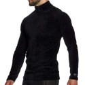 Modus Vivendi Corduroy Rollneck Top - Black