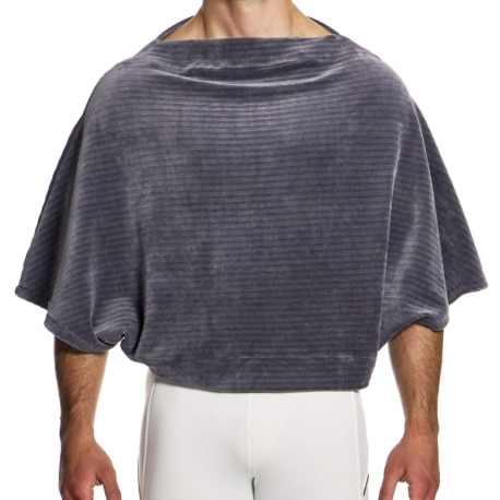 Modus Vivendi T-Shirt Boxy Corduroy Gris