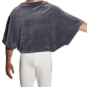 Modus Vivendi T-Shirt Boxy Corduroy Gris