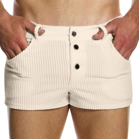 Modus Vivendi Corduroy Shorts - Off White