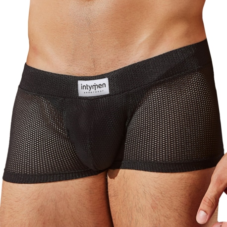 Intymen Boxer Court Bulge Mesh Noir