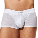 Intymen Boxer Court Bulge Mesh Blanc