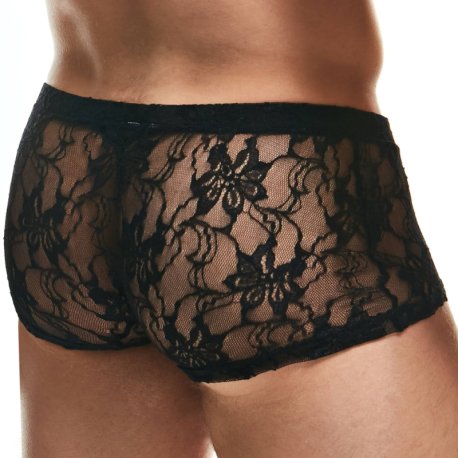 Intymen Boxer Lingerie Dentelle Noir