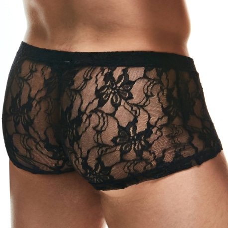 Intymen Lingerie Lace Trunks - Black