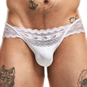 Intymen Jock Strap Lingerie Dentelle Blanc