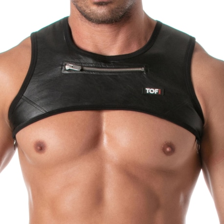 TOF Paris Kinky Zip Pocket Harness - Black