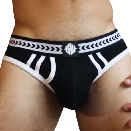 Breedwell Daddy's Favorite Briefs - Black - White