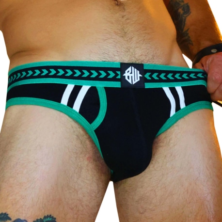 Breedwell Daddy's Favorite Briefs - Black - Green