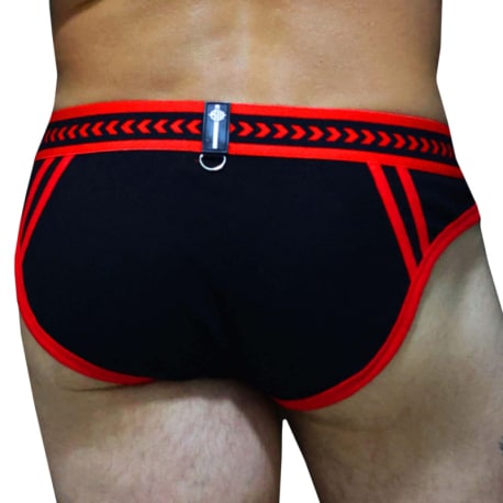 Breedwell Daddy's Favorite Briefs - Black - Red