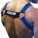 Breedwell Daddy's Favorite Bulldog Harness - Blue - Black