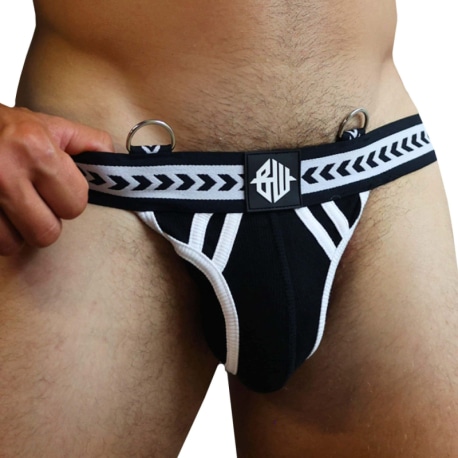 Breedwell Jock Strap Daddy's Favorite Noir - Blanc