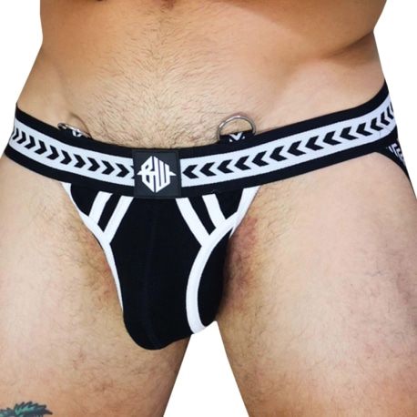 Breedwell Jock Strap Daddy's Favorite Noir - Blanc