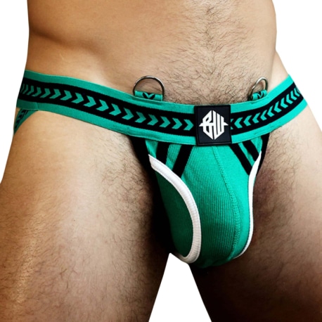 Breedwell Jock Strap Daddy's Favorite Vert - Noir