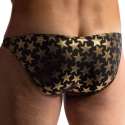 Manstore M2421 Low Rise Briefs - Black - Gold