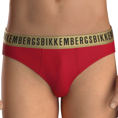 Bikkembergs 2-Pack Christmas Briefs - Black - Red