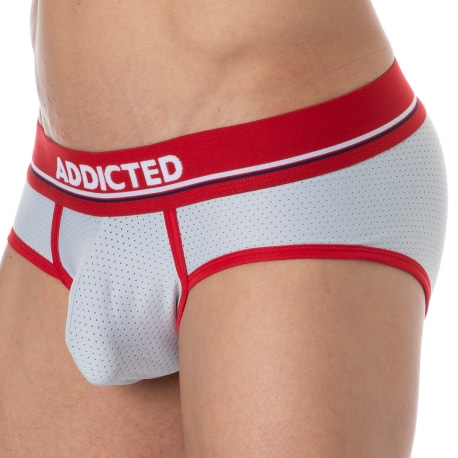 Addicted Micro Mesh Briefs - Light Grey