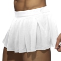 AD Fetish Pleated Ring Skirt - White