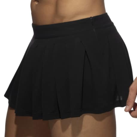 AD Fetish Pleated Ring Skirt - Black