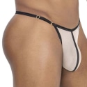 CandyMan Mesh Thong - Beige