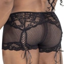 CandyMan Lace and Mesh Trunks - Black