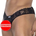 CandyMan Lace Thong - Black