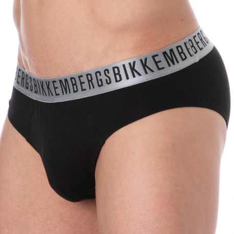 Bikkembergs 2-Pack Christmas Briefs - Black - Red