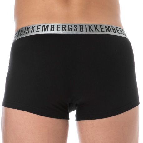 Bikkembergs Lot de 2 Boxers Christmas Noir - Rouge