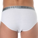 Bikkembergs Lot de 2 Slips Silver Coton Blancs