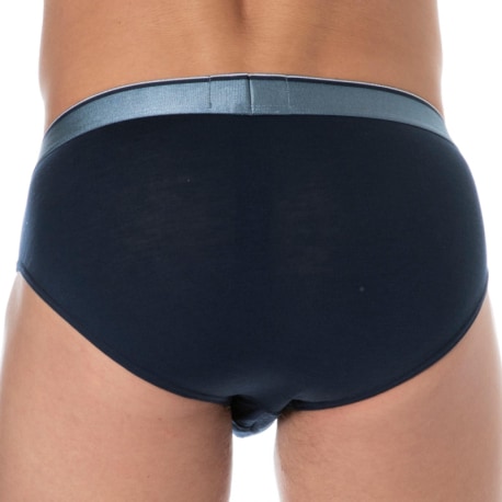 Emporio Armani Tech Wool Briefs - Navy