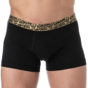 Emporio Armani Shiny Logoband Cotton Boxer Briefs - Black