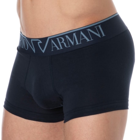 Emporio Armani Boxer Megalogo Coton Bleu Marine