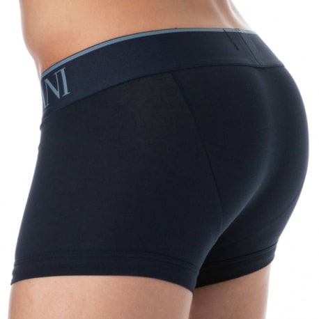 Emporio Armani Megalogo Cotton Boxer Briefs - Navy