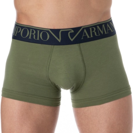 Emporio Armani Boxer Megalogo Coton Olive