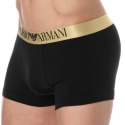 Emporio Armani Boxer Shiny Logo Coton Noir