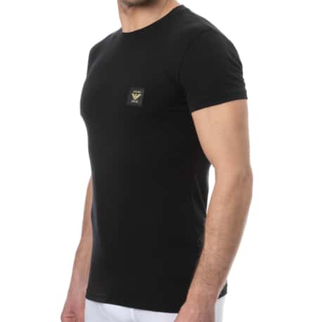 Emporio Armani T-Shirt Shiny Logo Coton Noir