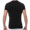 Emporio Armani Shiny Logo Cotton T-Shirt - Black