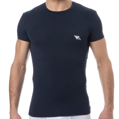 Emporio Armani Eco Viscose T-Shirt - Navy