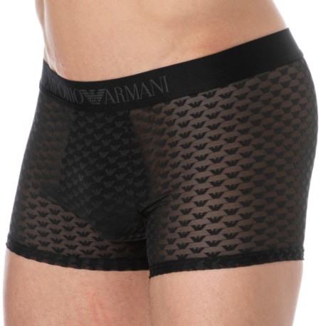 Emporio Armani Boxer Eagle Mesh Noir