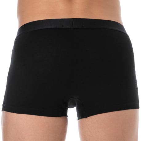 Emporio Armani Boxer Stretch Piquet Noir