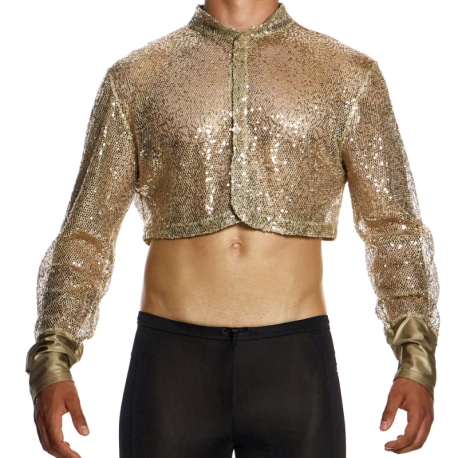 Modus Vivendi Harem Crop Top - Gold