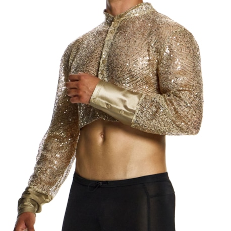 Modus Vivendi Harem Crop Top - Gold