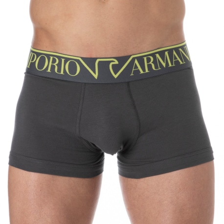 Emporio Armani Megalogo Cotton Boxer Briefs - Magnet