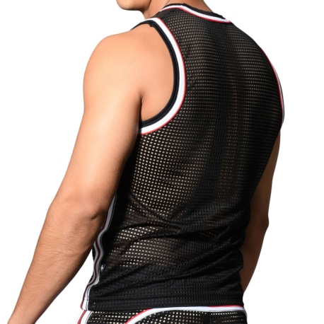 Andrew Christian Competition Mesh Tank Top - Black