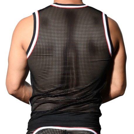 Andrew Christian Competition Mesh Tank Top - Black