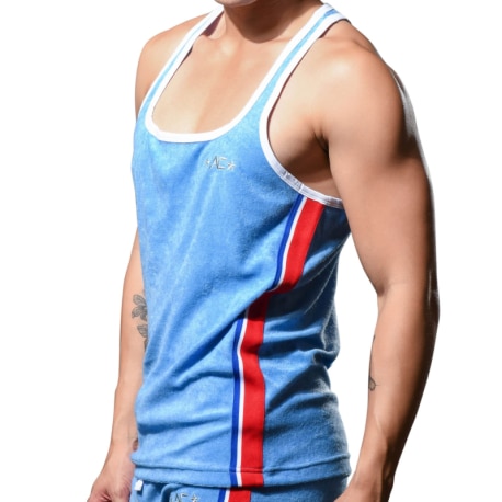 Andrew Christian Roller Disco Tank Top - Light Blue