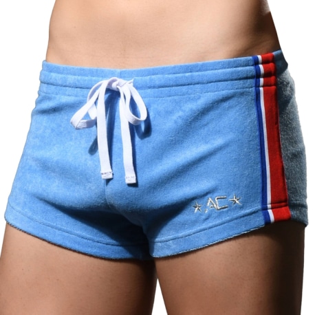 Andrew Christian Roller Disco Booty Shorts - Light Blue