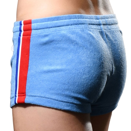 Andrew Christian Roller Disco Booty Shorts - Light Blue