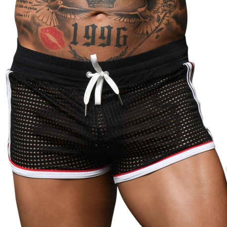 Andrew Christian Competition Mesh Shorts - Black