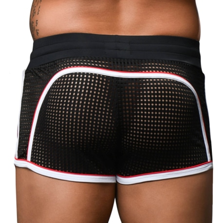 Andrew Christian Competition Mesh Shorts - Black