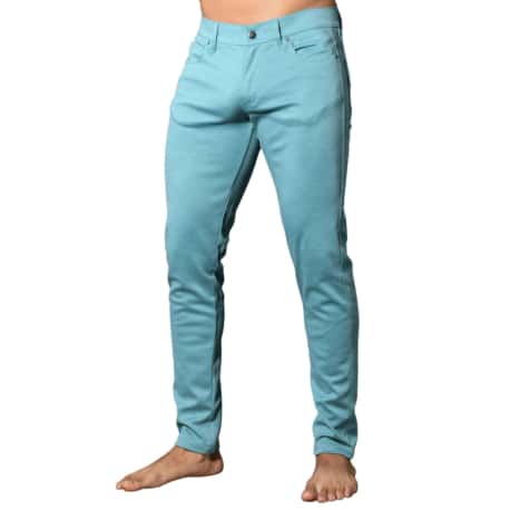 Andrew Christian Pantalon Skinny Stretch Turquoise